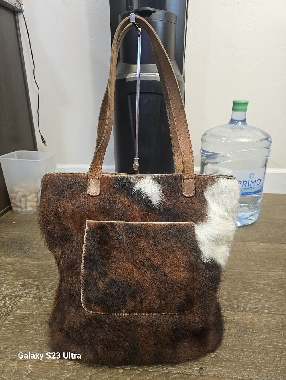 Gilkey Cow Hair Leather Bag - Picture 3 of 13
